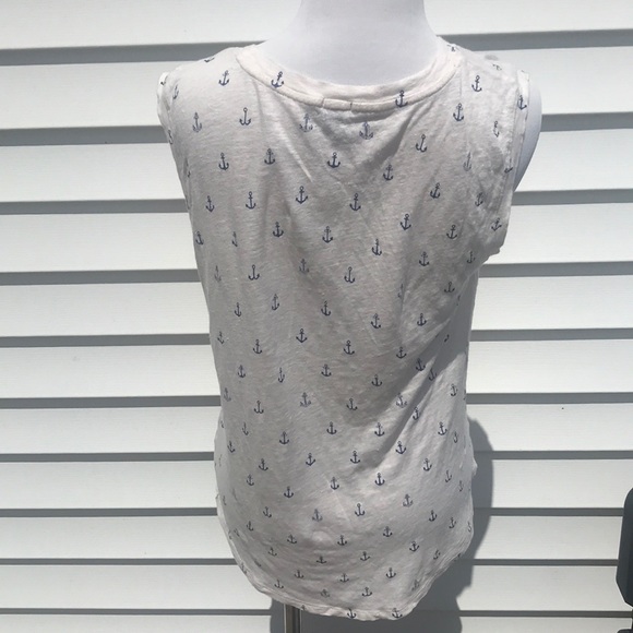 J. Crew linen anchor top super cute - Picture 6 of 6